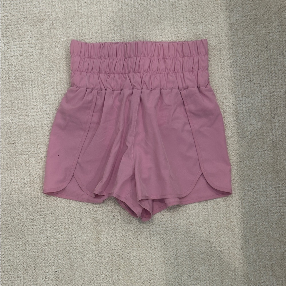 Dry Goods Mauve High-Waisted Women Shorts